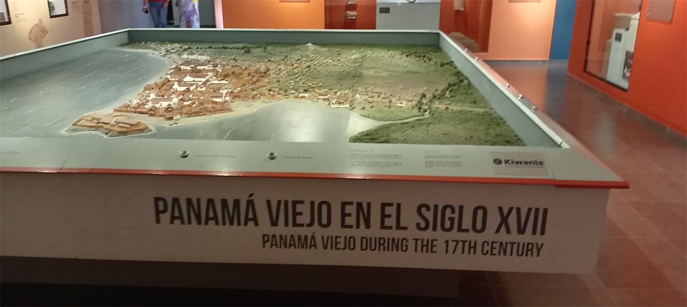 Maqueta de Panamá Viejo en el siglo XVII, Museo de Sitio